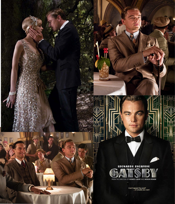 Dicaprio Gatsby le magnifique affiche style costume homme 